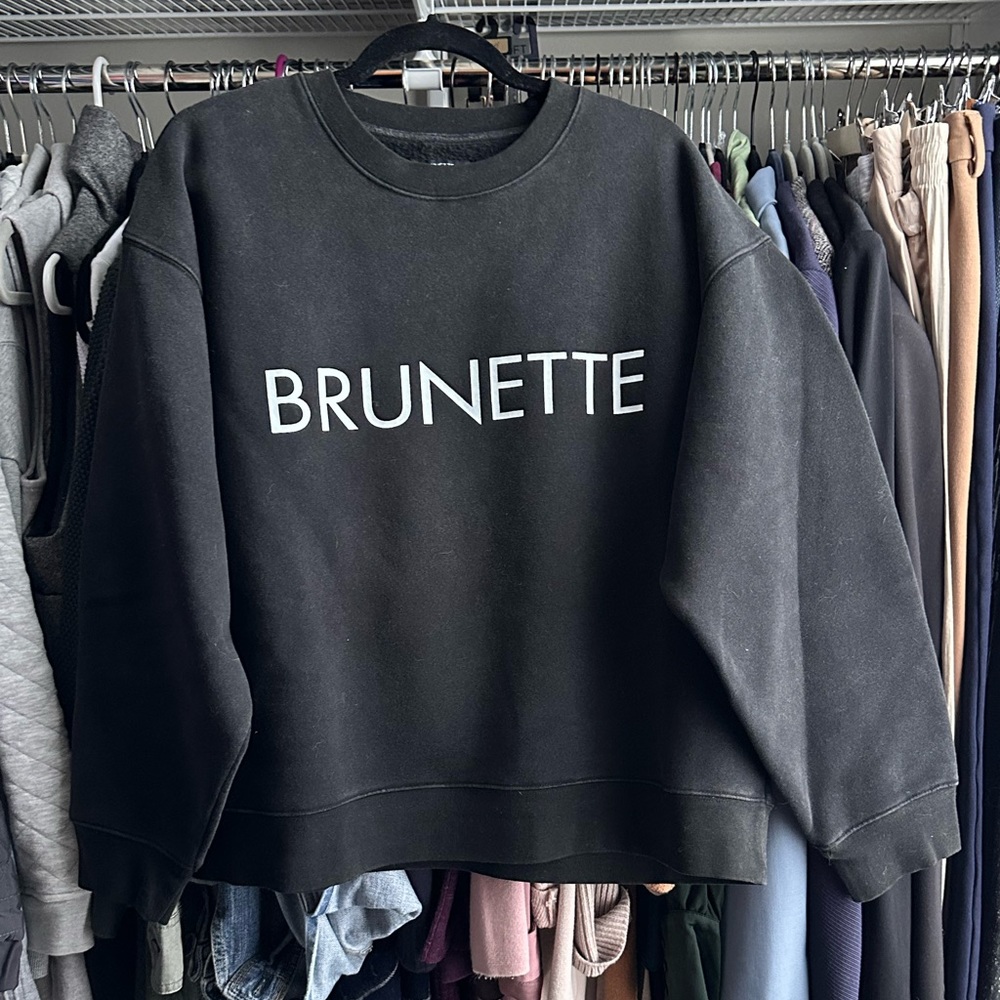 Brunette Sweatshirt | M/L | Faded Black | EUC